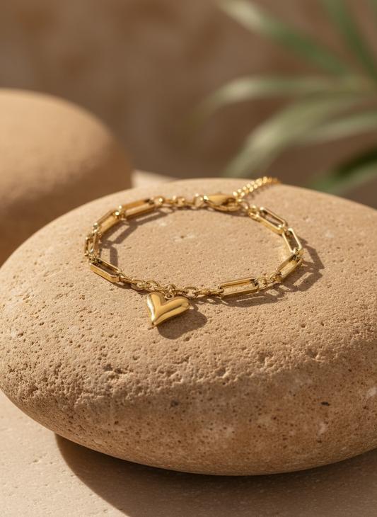 Heart Chain Bracelet