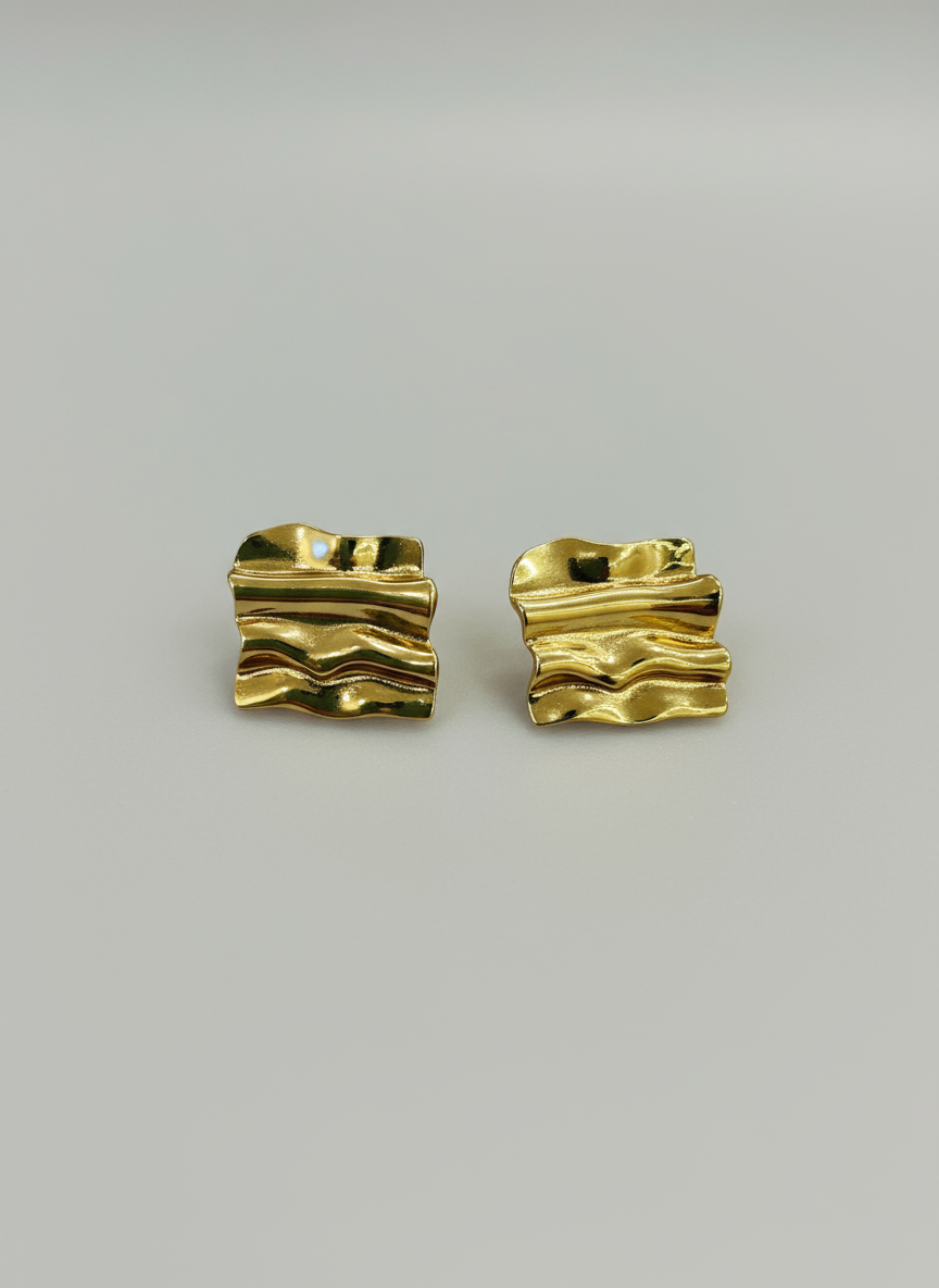 Golden Wave Earrings