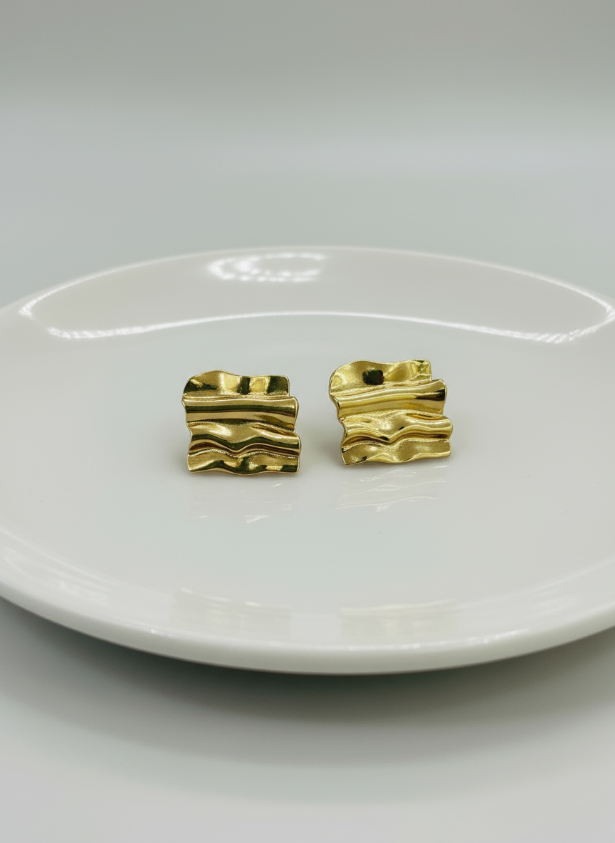 Golden Wave Earrings