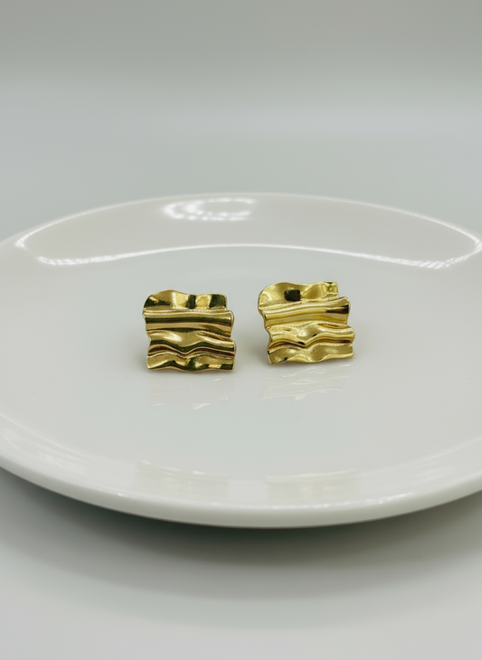 Golden Wave Earrings