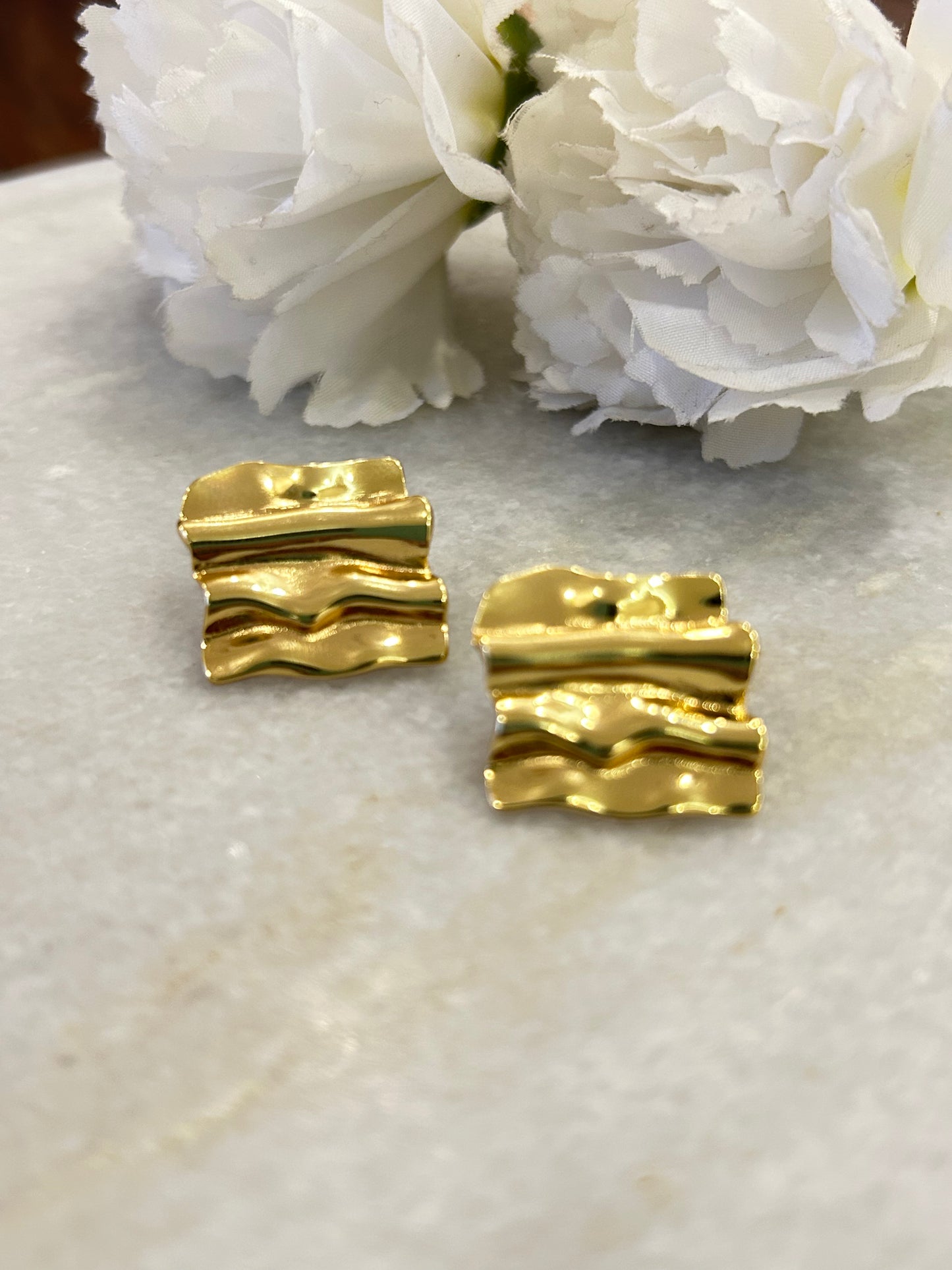 Golden Wave Earrings