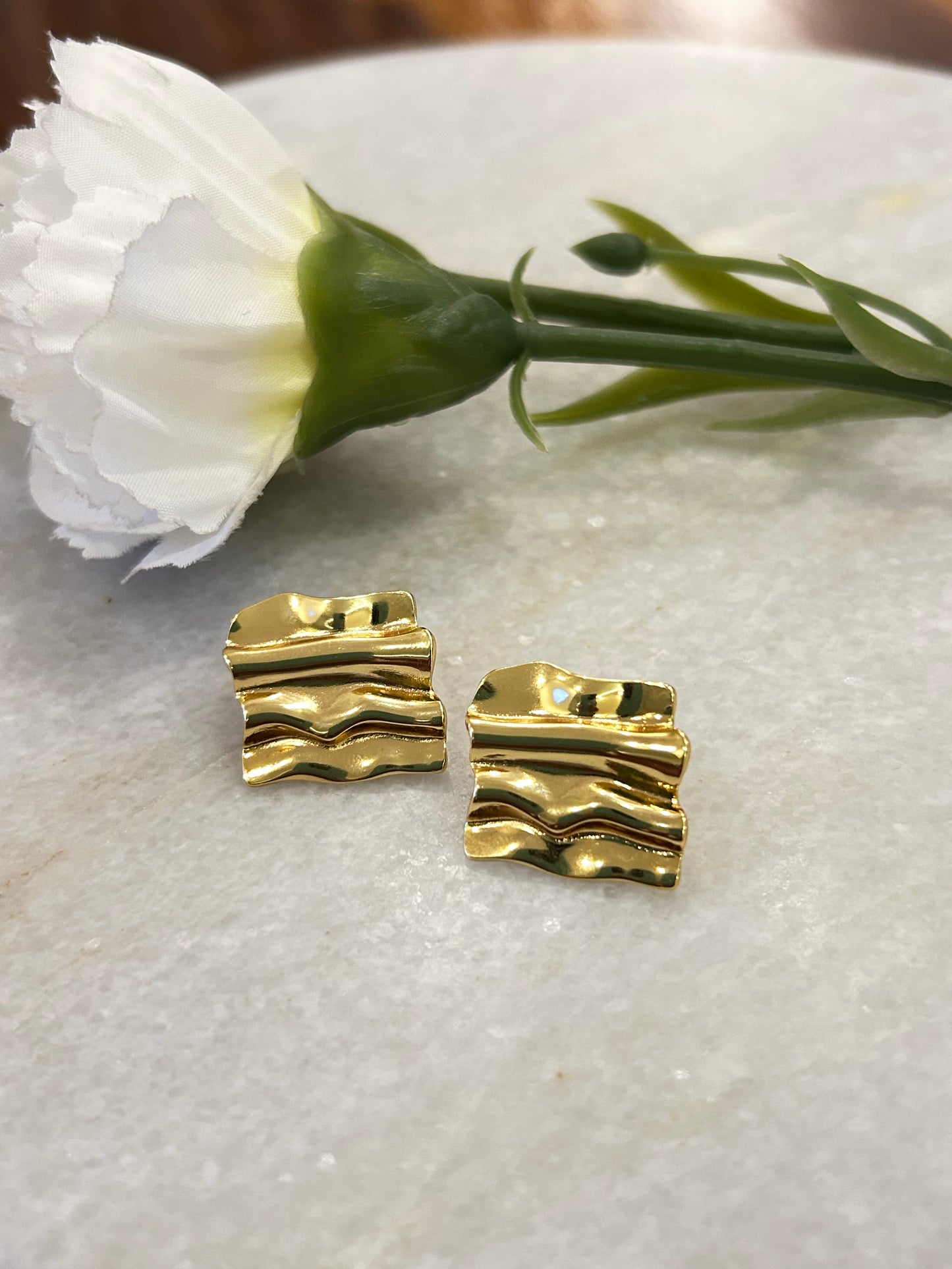 Golden Wave Earrings