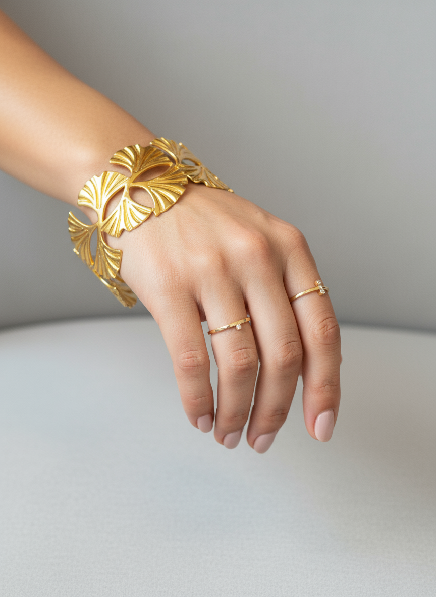 Golden Leaf Bracelet