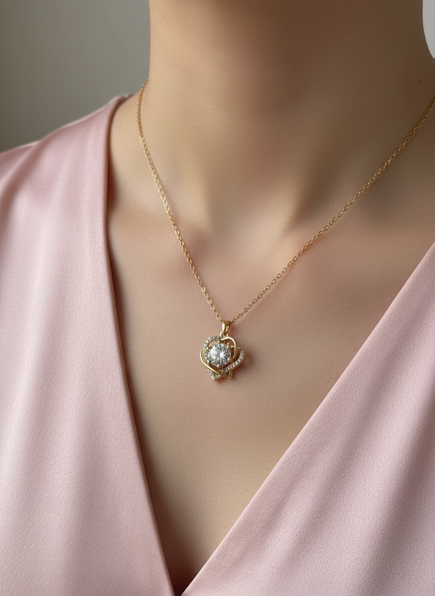 Heart Diamond Pendant