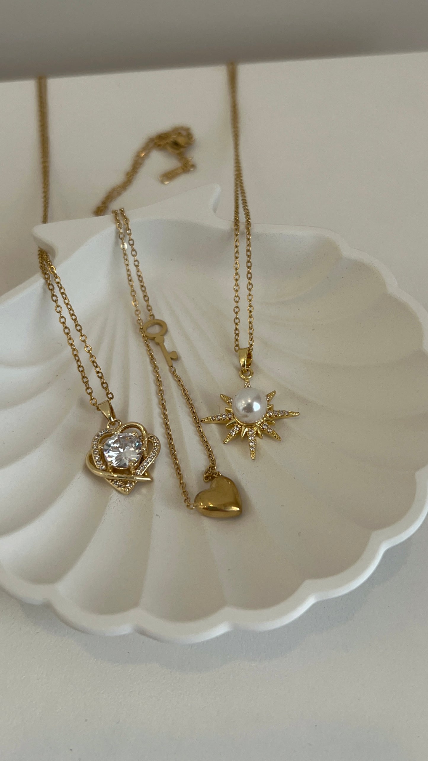 Heart and Key Pendant