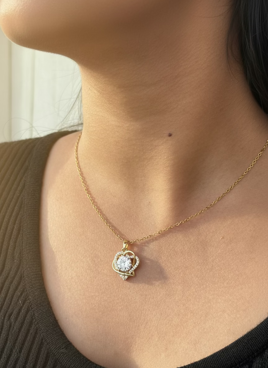 Heart Diamond Pendant