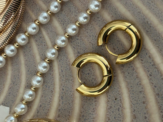 Golden Verse Classic Hoops ( Small )